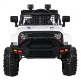 JOKO Elektrické autíčko Jeep Dark Night, penové kolesá, biele