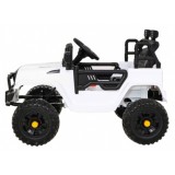 JOKO Elektrické autíčko Jeep Dark Night, penové kolesá, biele