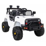 JOKO Elektrické autíčko Jeep Dark Night, penové kolesá, biele