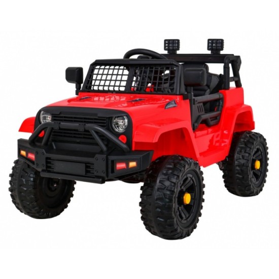 JOKO Elektrické autíčko Jeep Dark Night, penové kolesá, červené