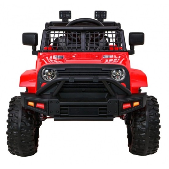 JOKO Elektrické autíčko Jeep Dark Night, penové kolesá, červené