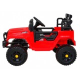 JOKO Elektrické autíčko Jeep Dark Night, penové kolesá, červené