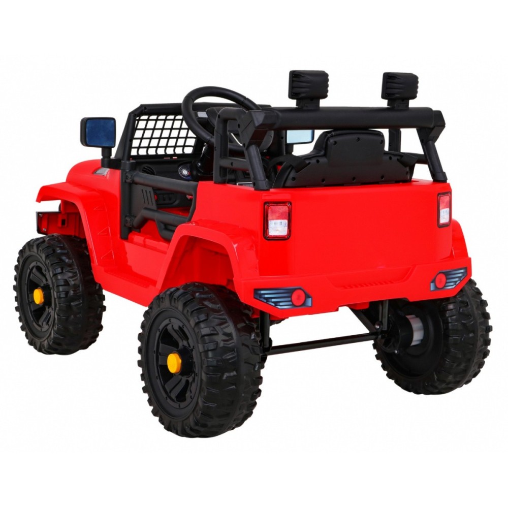 JOKO Elektrické autíčko Jeep Dark Night, penové kolesá, červené