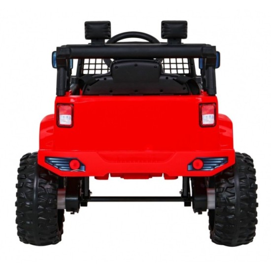 JOKO Elektrické autíčko Jeep Dark Night, penové kolesá, červené