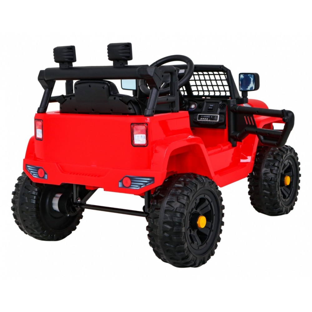 JOKO Elektrické autíčko Jeep Dark Night, penové kolesá, červené