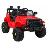 JOKO Elektrické autíčko Jeep Dark Night, penové kolesá, červené