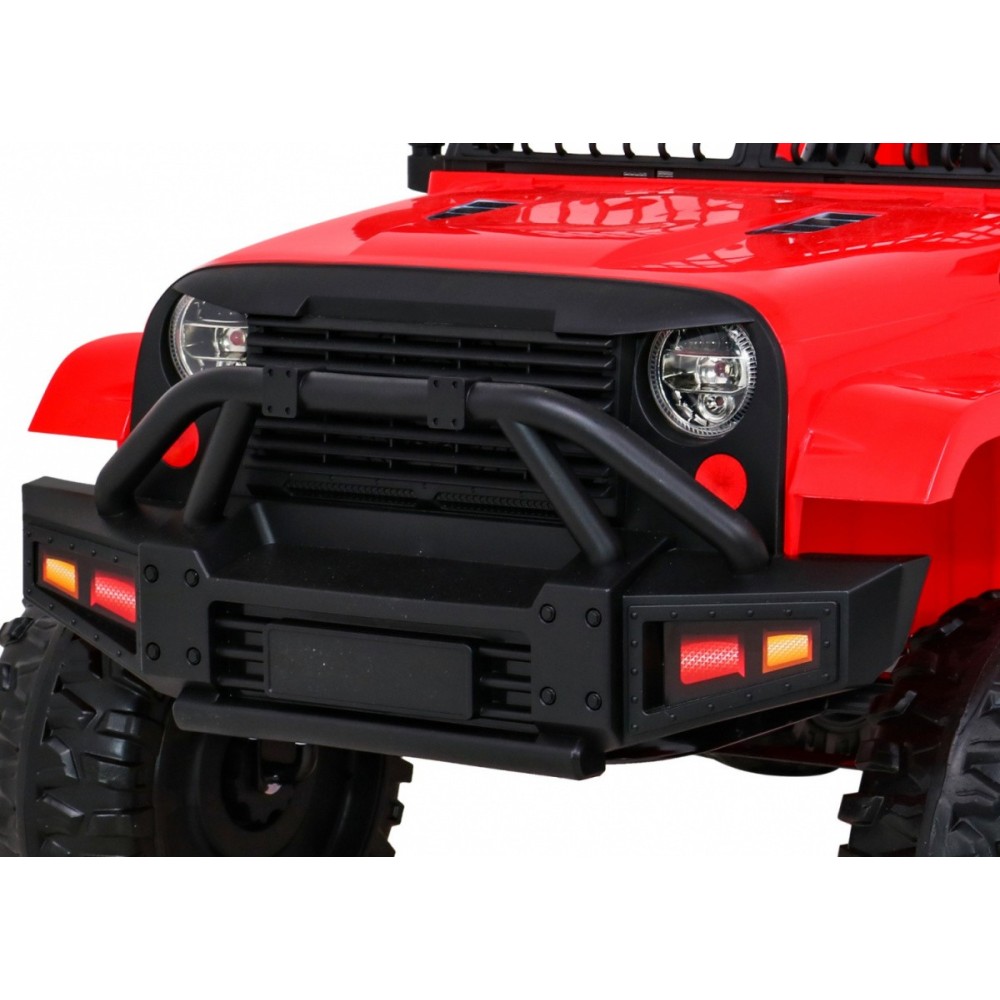 JOKO Elektrické autíčko Jeep Dark Night, penové kolesá, červené