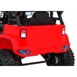 JOKO Elektrické autíčko Jeep Dark Night, penové kolesá, červené