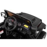 JOKO Elektrické autíčko JEEP Wrangler Rubicon 4x4, penové kolesá, kožené sedadlo, FM rádio, čierne
