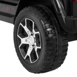 JOKO Elektrické autíčko JEEP Wrangler Rubicon 4x4, penové kolesá, kožené sedadlo, FM rádio, čierne