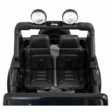 JOKO Elektrické autíčko JEEP Wrangler Rubicon 4x4, penové kolesá, kožené sedadlo, FM rádio, čierne