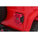 JOKO Elektrické autíčko JEEP Wrangler Rubicon 4x4, penové kolesá, kožené sedadlo, FM rádio, červené
