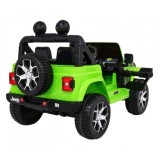 JOKO Elektrické autíčko JEEP Wrangler Rubicon 4x4, penové kolesá, kožené sedadlo, FM rádio, zelený