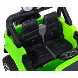 JOKO Elektrické autíčko JEEP Wrangler Rubicon 4x4, penové kolesá, kožené sedadlo, FM rádio, zelený