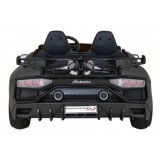 JOKO Veľké Elektrické autíčko Lamborghini SVJ DRIFT 24V, penové kolesá, kožené sedadlo, nosnosť 60kg, funkcia DRIFTU, čierne