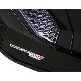JOKO Veľké Elektrické autíčko Lamborghini SVJ DRIFT 24V, penové kolesá, kožené sedadlo, nosnosť 60kg, funkcia DRIFTU, čierne