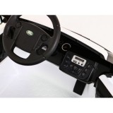 JOKO Elektrické autíčko Land Rover Discovery, penové kolesá, kožené sedadlo, biele