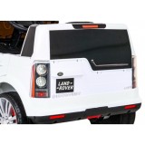 JOKO Elektrické autíčko Land Rover Discovery, penové kolesá, kožené sedadlo, biele