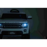 JOKO Elektrické autíčko Land Rover Discovery, penové kolesá, kožené sedadlo, biele