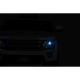 JOKO Elektrické autíčko Land Rover Discovery, penové kolesá, kožené sedadlo, biele