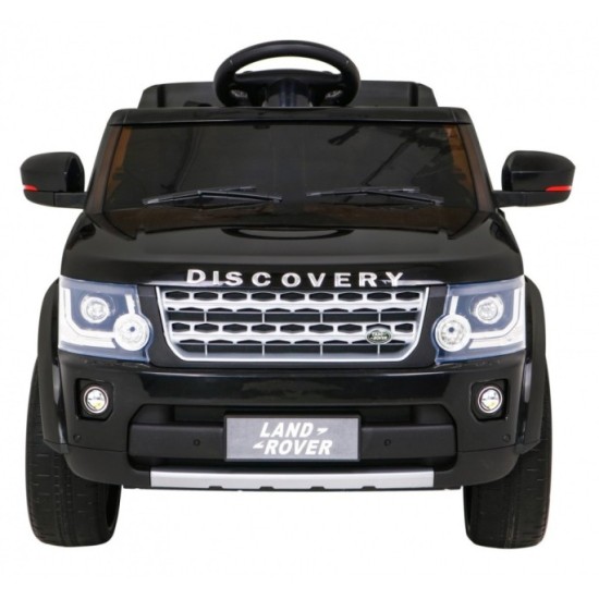 JOKO Elektrické autíčko Land Rover Discovery, penové kolesá, kožené sedadlo, čierne