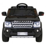 JOKO Elektrické autíčko Land Rover Discovery, penové kolesá, kožené sedadlo, čierne
