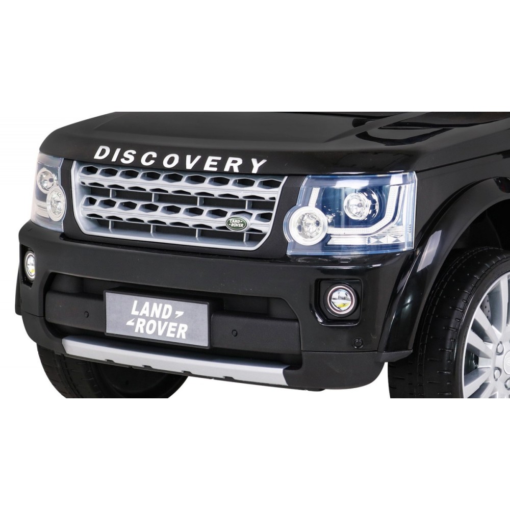JOKO Elektrické autíčko Land Rover Discovery, penové kolesá, kožené sedadlo, čierne