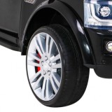 JOKO Elektrické autíčko Land Rover Discovery, penové kolesá, kožené sedadlo, čierne