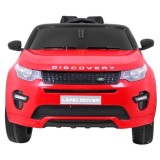 JOKO Elektrické autíčko Land Rover Discovery, penové kolesá, kožené sedadlo, USB, červené