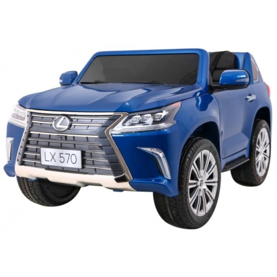 JOKO Elektrické autíčko Lexus LX570, Lakované, pohon 4x4, penové kolesá, kožené sedadlo, FM rádio, modré