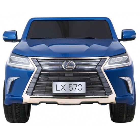 JOKO Elektrické autíčko Lexus LX570, Lakované, pohon 4x4, penové kolesá, kožené sedadlo, FM rádio, modré
