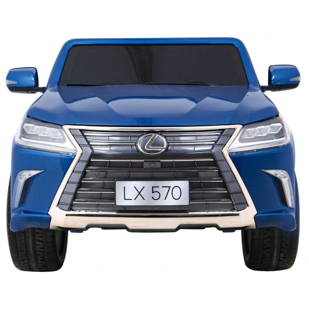 JOKO Elektrické autíčko Lexus LX570, Lakované, pohon 4x4, penové kolesá, kožené sedadlo, FM rádio, modré