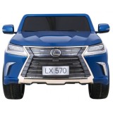 JOKO Elektrické autíčko Lexus LX570, Lakované, pohon 4x4, penové kolesá, kožené sedadlo, FM rádio, modré