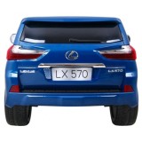 JOKO Elektrické autíčko Lexus LX570, Lakované, pohon 4x4, penové kolesá, kožené sedadlo, FM rádio, modré