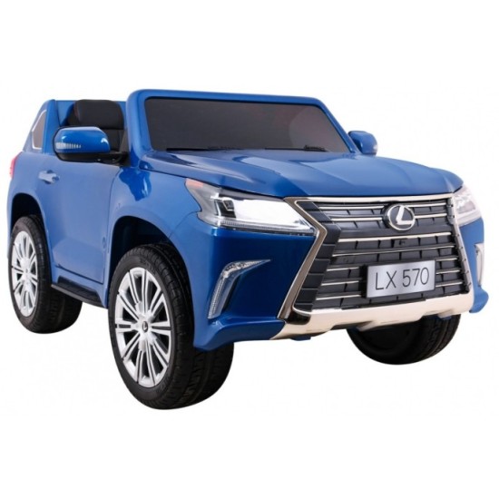 JOKO Elektrické autíčko Lexus LX570, Lakované, pohon 4x4, penové kolesá, kožené sedadlo, FM rádio, modré