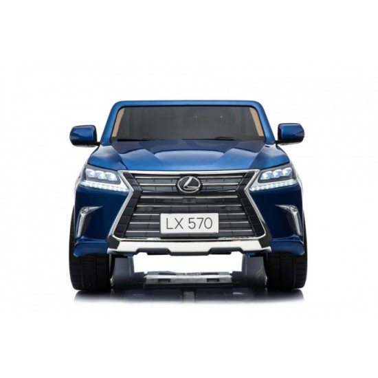 JOKO Elektrické autíčko Lexus LX570, Lakované, pohon 4x4, penové kolesá, kožené sedadlo, FM rádio, modré