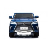 JOKO Elektrické autíčko Lexus LX570, Lakované, pohon 4x4, penové kolesá, kožené sedadlo, FM rádio, modré