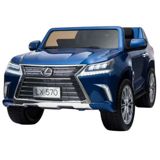 JOKO Elektrické autíčko Lexus LX570, Lakované, pohon 4x4, penové kolesá, kožené sedadlo, FM rádio, modré