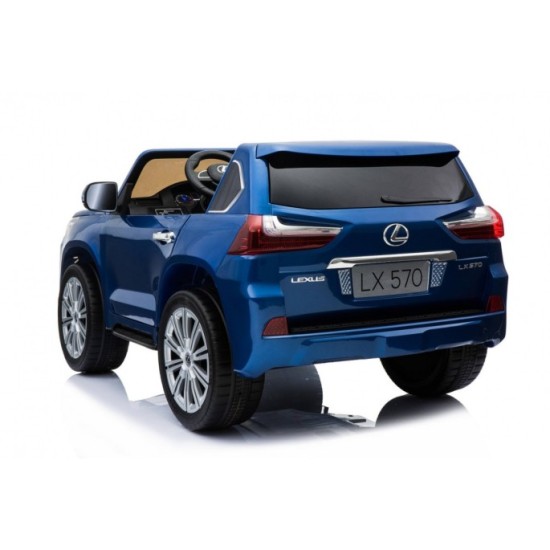 JOKO Elektrické autíčko Lexus LX570, Lakované, pohon 4x4, penové kolesá, kožené sedadlo, FM rádio, modré