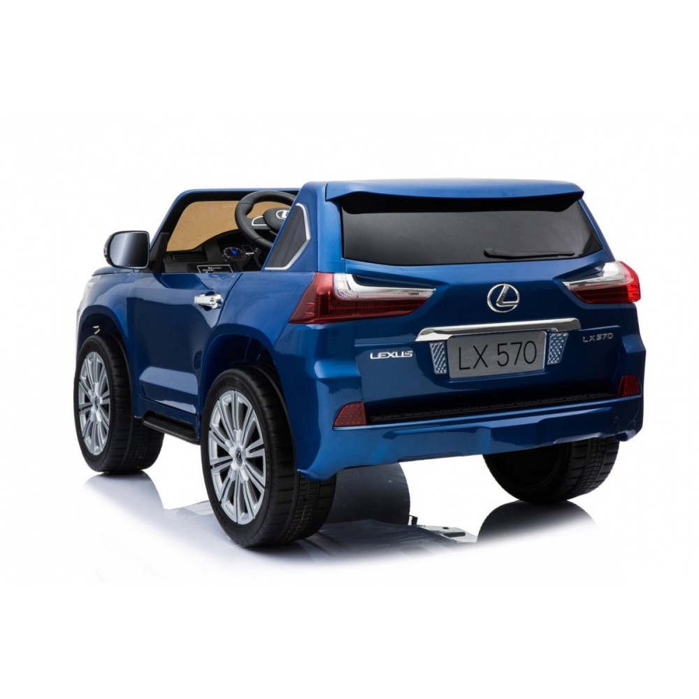 JOKO Elektrické autíčko Lexus LX570, Lakované, pohon 4x4, penové kolesá, kožené sedadlo, FM rádio, modré