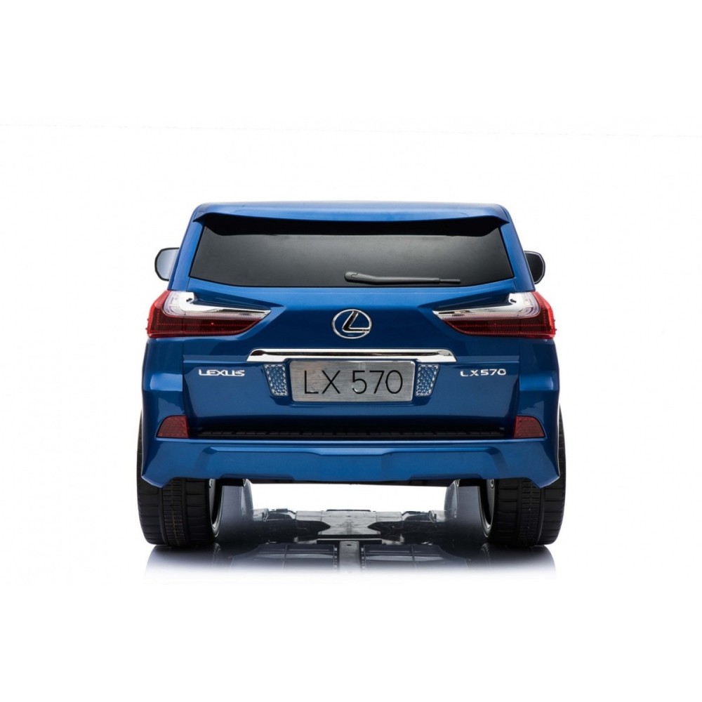 JOKO Elektrické autíčko Lexus LX570, Lakované, pohon 4x4, penové kolesá, kožené sedadlo, FM rádio, modré