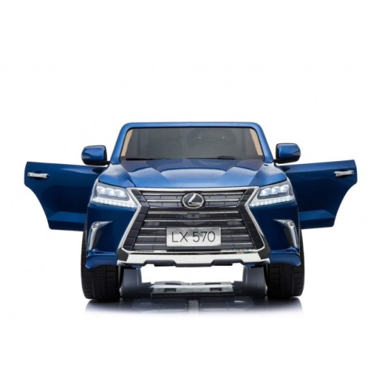 JOKO Elektrické autíčko Lexus LX570, Lakované, pohon 4x4, penové kolesá, kožené sedadlo, FM rádio, modré