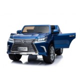 JOKO Elektrické autíčko Lexus LX570, Lakované, pohon 4x4, penové kolesá, kožené sedadlo, FM rádio, modré