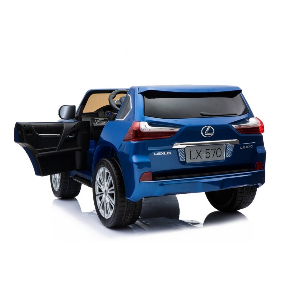 JOKO Elektrické autíčko Lexus LX570, Lakované, pohon 4x4, penové kolesá, kožené sedadlo, FM rádio, modré