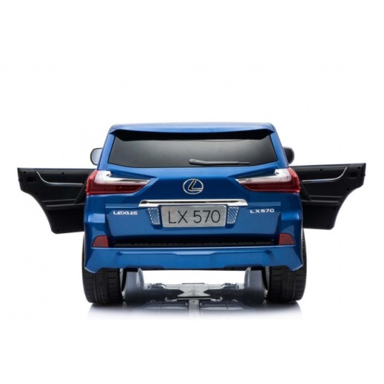 JOKO Elektrické autíčko Lexus LX570, Lakované, pohon 4x4, penové kolesá, kožené sedadlo, FM rádio, modré