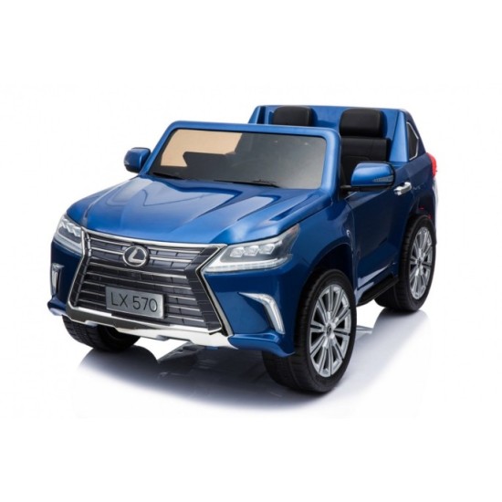 JOKO Elektrické autíčko Lexus LX570, Lakované, pohon 4x4, penové kolesá, kožené sedadlo, FM rádio, modré
