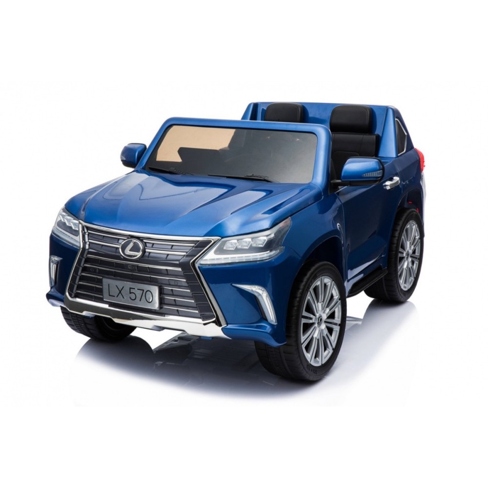 JOKO Elektrické autíčko Lexus LX570, Lakované, pohon 4x4, penové kolesá, kožené sedadlo, FM rádio, modré