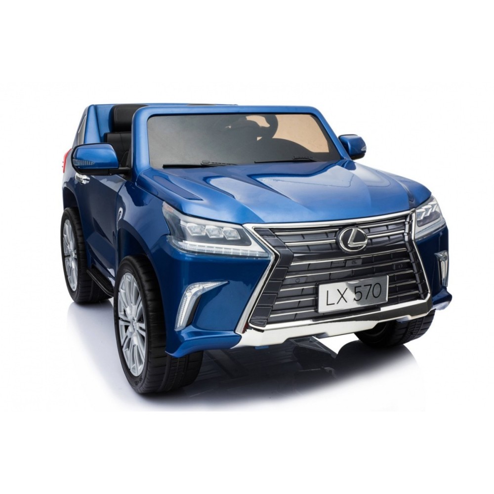 JOKO Elektrické autíčko Lexus LX570, Lakované, pohon 4x4, penové kolesá, kožené sedadlo, FM rádio, modré