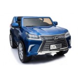 JOKO Elektrické autíčko Lexus LX570, Lakované, pohon 4x4, penové kolesá, kožené sedadlo, FM rádio, modré