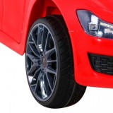 JOKO Elektrické autíčko Maserati Ghibli, penové kolesá, kožené sedadlo, červené